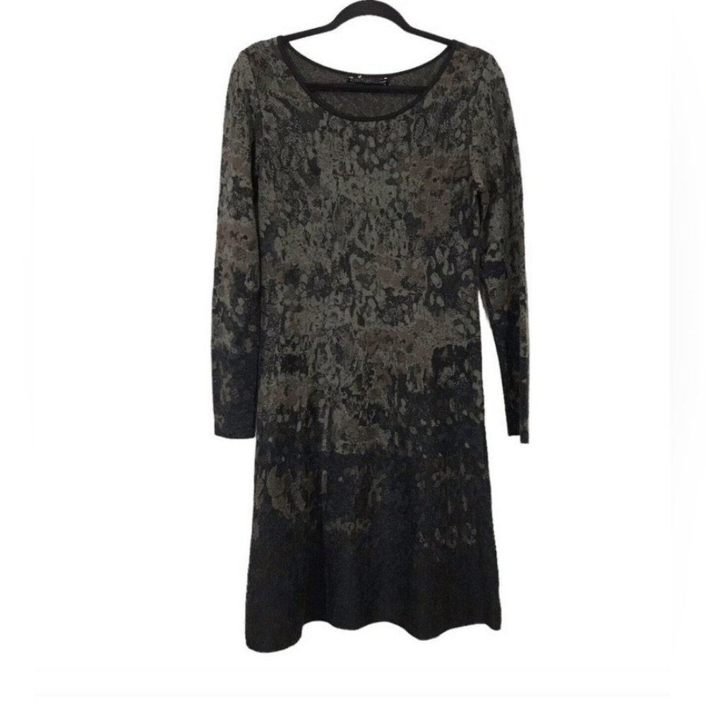 Peruvian Connection Lilah SizeXL Long Sleeve Pima Cotton Midi Sweater Dress